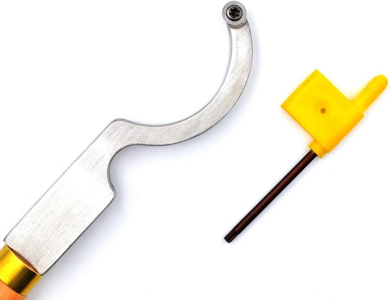 CDBP Swan Neck Hollower Woodturning Tool Carbide Tipped Lathe Chisel Tool Bar with Ci5 8.9mm Round Carbide Insert Cutter for Wood Hobbyist or DIY or Carpenter - Image 2